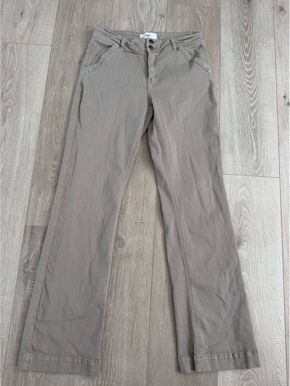 BKE Women's Beige Straight Leg Pants Size 30